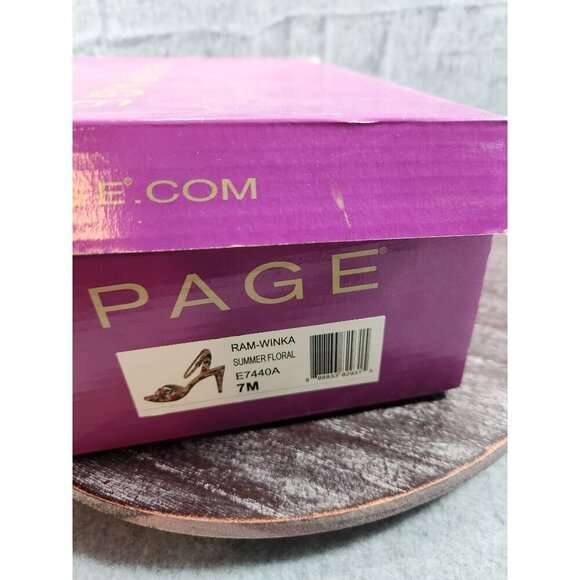 Rampage Ram-Winka Summer Floral Open-Toe High Heels With Ankle Strap W Size 7 Mu - Picture 11 of 11